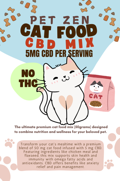 PET ZEN CAT FOOD CBD MIX