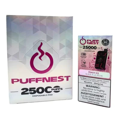 PUFF NEST 25000 PUFFS Peach Ice Disposable Vape